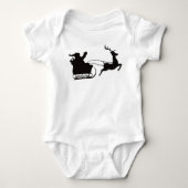 Santa Sleigh en rendier Romper (Voorkant)