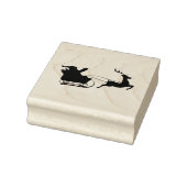 Santa Sleigh en rendieren Rubberstempel (Stempel)
