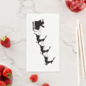 Santa Sleigh en rendieren Servet (Insitu)