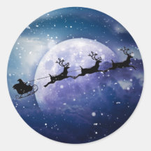 Santa Sleigh | Fantasy Galaxy Kerstnacht Sky
