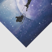 Santa Sleigh | Fantasy Galaxy Kerstnacht Sky Tissuepapier (Detail)