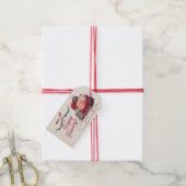 Santa Sleigh Gifts Cadeaus Cadeaulabel (Met Touw)