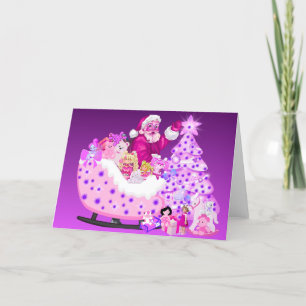 Santa Sleigh Gifts & Toys Wenskaart Kaart