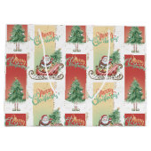 Santa Sleigh Kerstboom Gift Bag Groot Cadeauzakje (Achterkant)