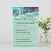Santa Sleigh Kerstkerniery Rhyme Quiz (Staand voorkant)
