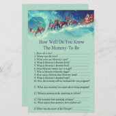 Santa Sleigh Kerstmis hoe goed je het spel kent (Voorkant / Achterkant)