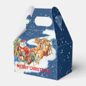 Santa Sleigh Merry-kersttas Bedankdoosjes (Voorkant Zijde)