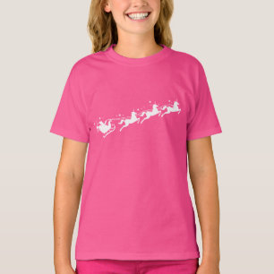 Santa Sleigh met Unicorns T-shirt