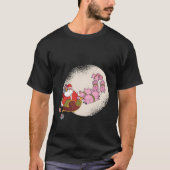 Santa Sleigh met vliegende varkens en T-shirt (Voorkant)