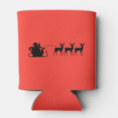 Santa sleigh reindeer blikjeskoeler (Achterkant)