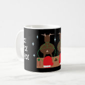 SANTA SLEIGH & REINDEER CHRISTMAS MOK (Voorkant links)
