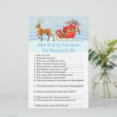 Santa Sleigh Reindeer hoe goed je het spel kent (Staand voorkant)