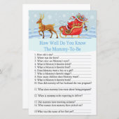 Santa Sleigh Reindeer hoe goed je het spel kent (Voorkant / Achterkant)