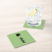 Santa sleigh reindeer kartonnen onderzetters (Insitu)