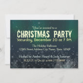 Santa Sleigh Reindeer Kerstfeest Uitnodiging (Achterkant)