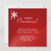 Santa Sleigh Reindeer Kerstfeest uitnodiging (Achterkant)