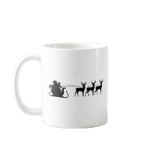 Santa sleigh reindeer