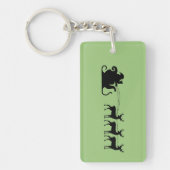 Santa sleigh reindeer sleutelhanger (Voorkant)
