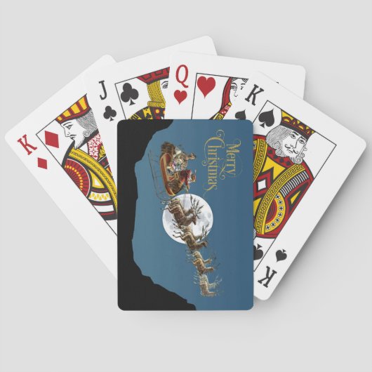 Santa Sleigh Ride Pokerkaarten (Achterkant)