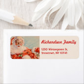 Santa Sleigh Ride Retouradres Labels (Insitu)