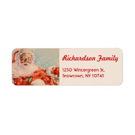 Santa Sleigh Ride Retouradres Labels