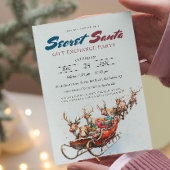 Santa Sleigh Secret Kerstfeest Kaart
