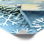 SANTA, SLEIGH & SNOWFLAKES, VAN SHARON SHARPE POSTER (Hoek)