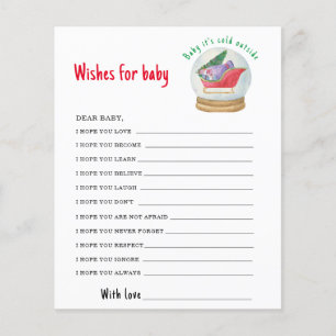 Santa sleigh - wensen voor baby