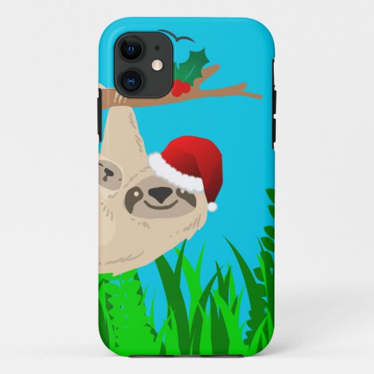 santa sloth Case-Mate iPhone case (Achterkant)
