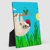 santa sloth fotoplaat (Zijkant)