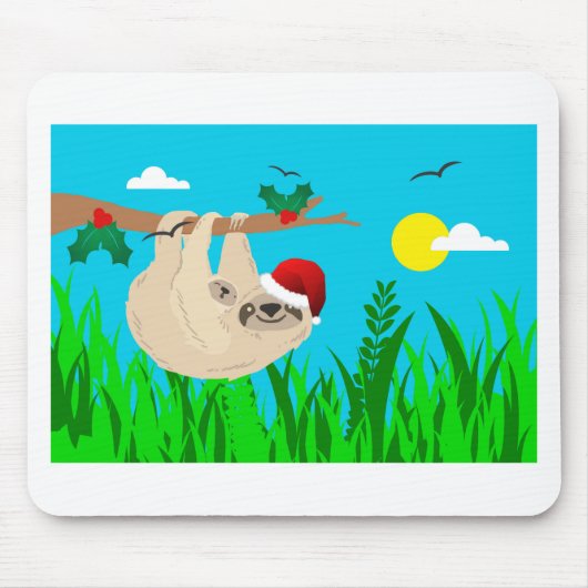 santa sloth muismat (Voorkant)