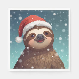 Santa Sloth, Napkins Servet