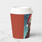 Santa Sloth, Paper Cups Papieren Bekers (Rechts)