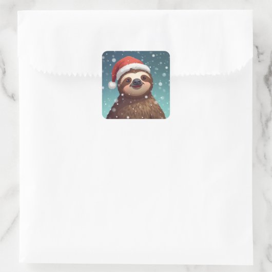 Santa Sloth, Stickers (Tas)