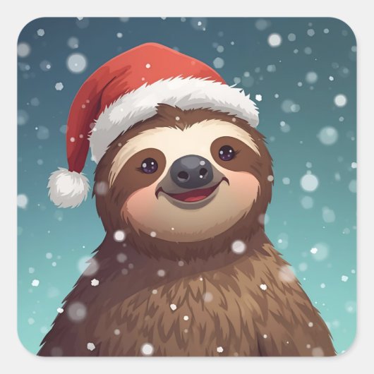 Santa Sloth, Stickers (Voorkant)