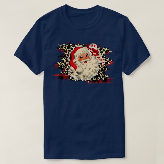 Santa Smile Friendly met iedereen kerstSnoep T-shirt (Design voorkant)