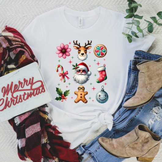 Santa Smile Kerst T-shirt