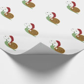 Santa Snail Cadeaupapier (Hoek)