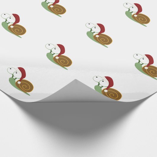 Santa Snail Cadeaupapier (Hoek)