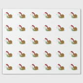 Santa Snail Cadeaupapier (Vlak)
