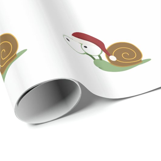 Santa Snail Cadeaupapier (Rol Hoek)