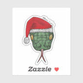 Santa snake sticker (Vel)