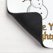 Santa & Sneeuwman mousepad Muismat (Hoek)