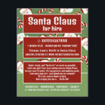 Santa Snoep, Santa Claus Entertainer Adverteren Flyer<br><div class="desc">Santa Snoep,  Santa Claus Entertainer Adverteren flyers bij de Visitekaartje Store.</div>