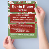 Santa Snoep, Santa Claus Entertainer Adverteren Flyer (Hand)