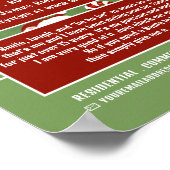 Santa Snoep, Santa Claus Entertainer Adverteren Poster (Hoek)