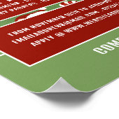 Santa Snoep, Seizoensgebonden Recruitment Adverter Poster (Hoek)