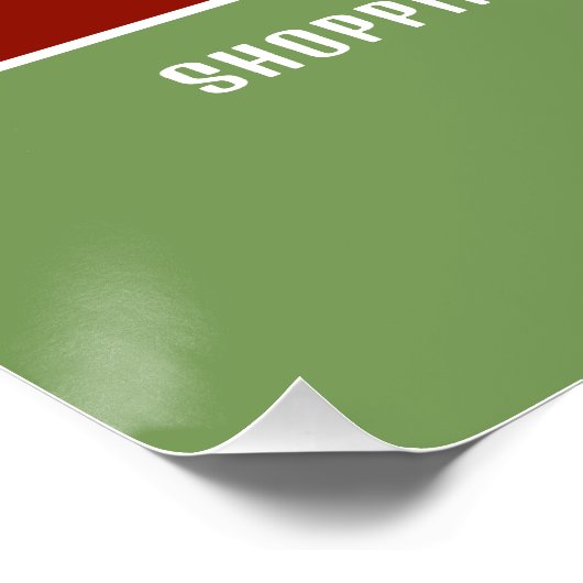 Santa Snoep, Sinterklaas bezoekersuren Perfect Poster (Hoek)