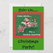 Santa Snoep Trein Kerstmis Kaart (Voorkant)