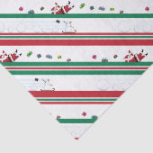 Santa & Snowman Christmas Stripes Tissuepapier (Detail)